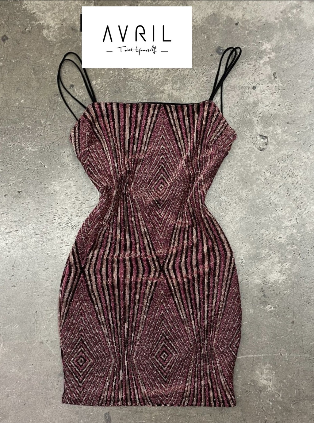 Metalic Slinky Dress (MPD1453)