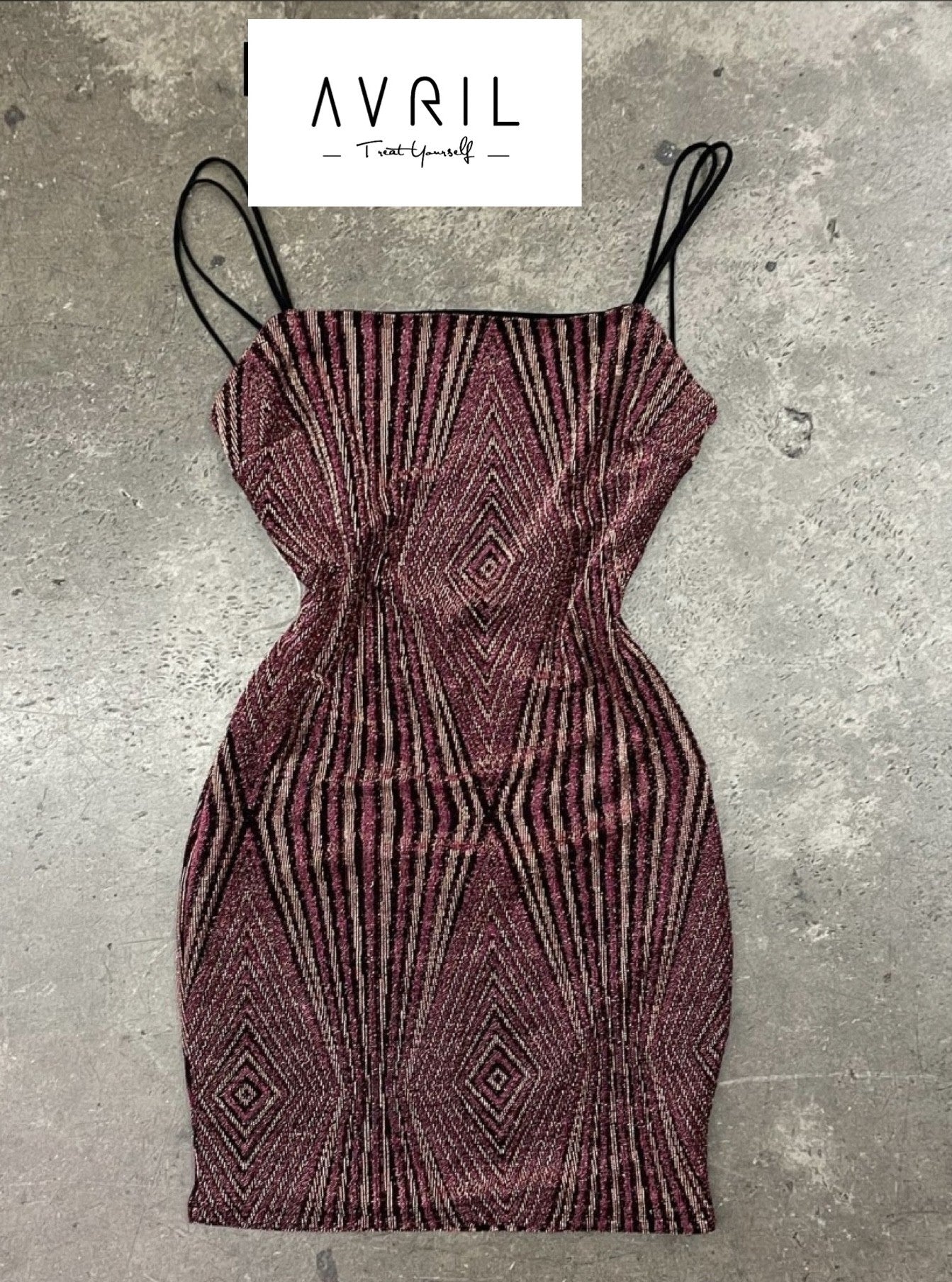 Metalic Slinky Dress (MPD1453)