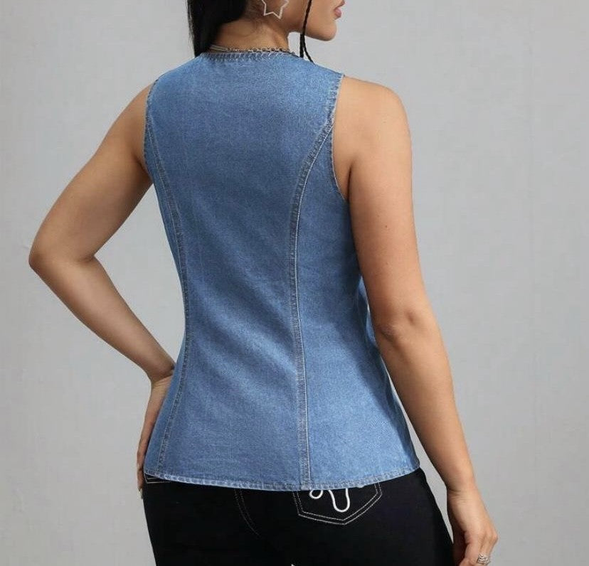 Curve Denim Vest