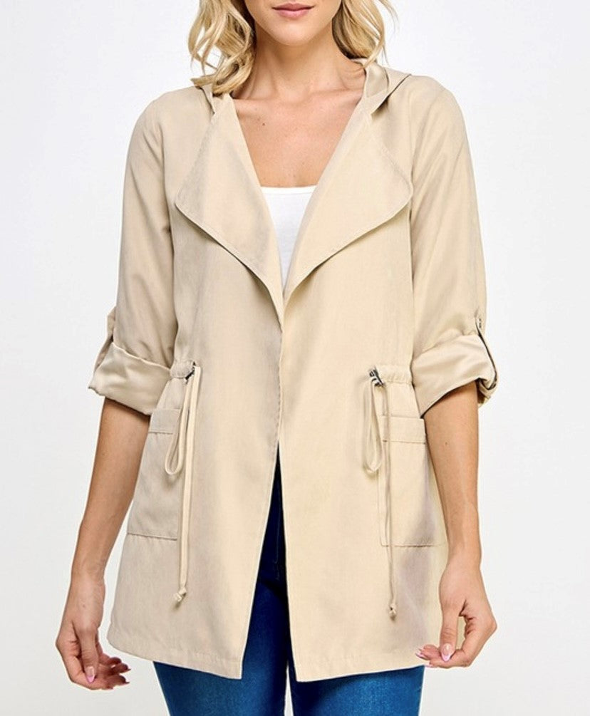 Sand Hooded Coat (54620J)