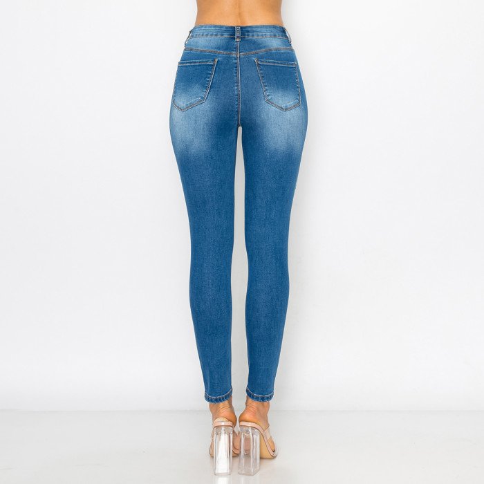 (90286)Basic five Pocket Skinny Jeans