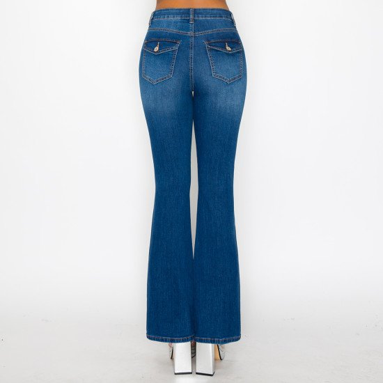 FLAP BACK POCKET BOOTCUT