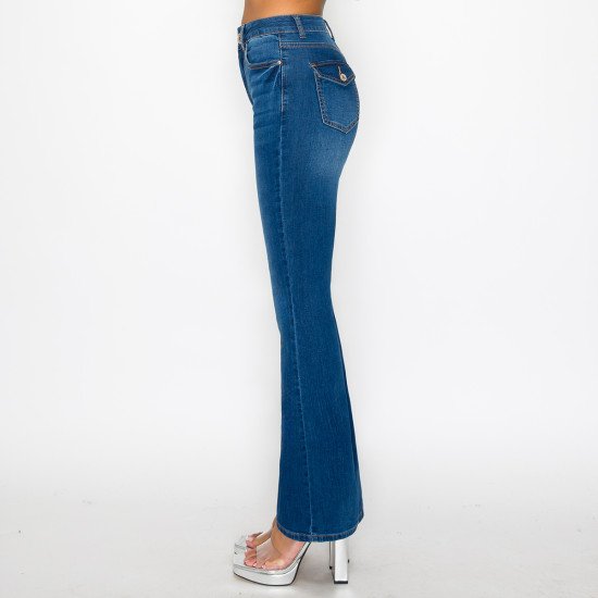 FLAP BACK POCKET BOOTCUT